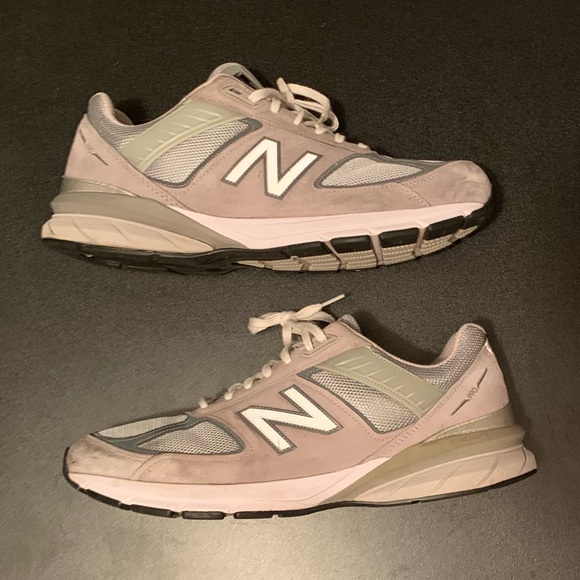 New Balance 990v5 Wide Men's Size 14 2E US Gray Suede Athletic Shoes M990GL5 - Picture 2 of 8